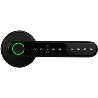 Leverline Smart Fingerprint Door Handle - Matte Black